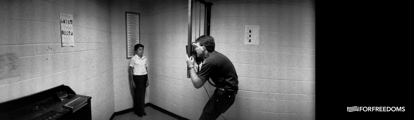 Susan Meiselas, 2:00 a.m. Arrest and documentation of twelve-year-old boy, Imperial Beach, CA, 1989