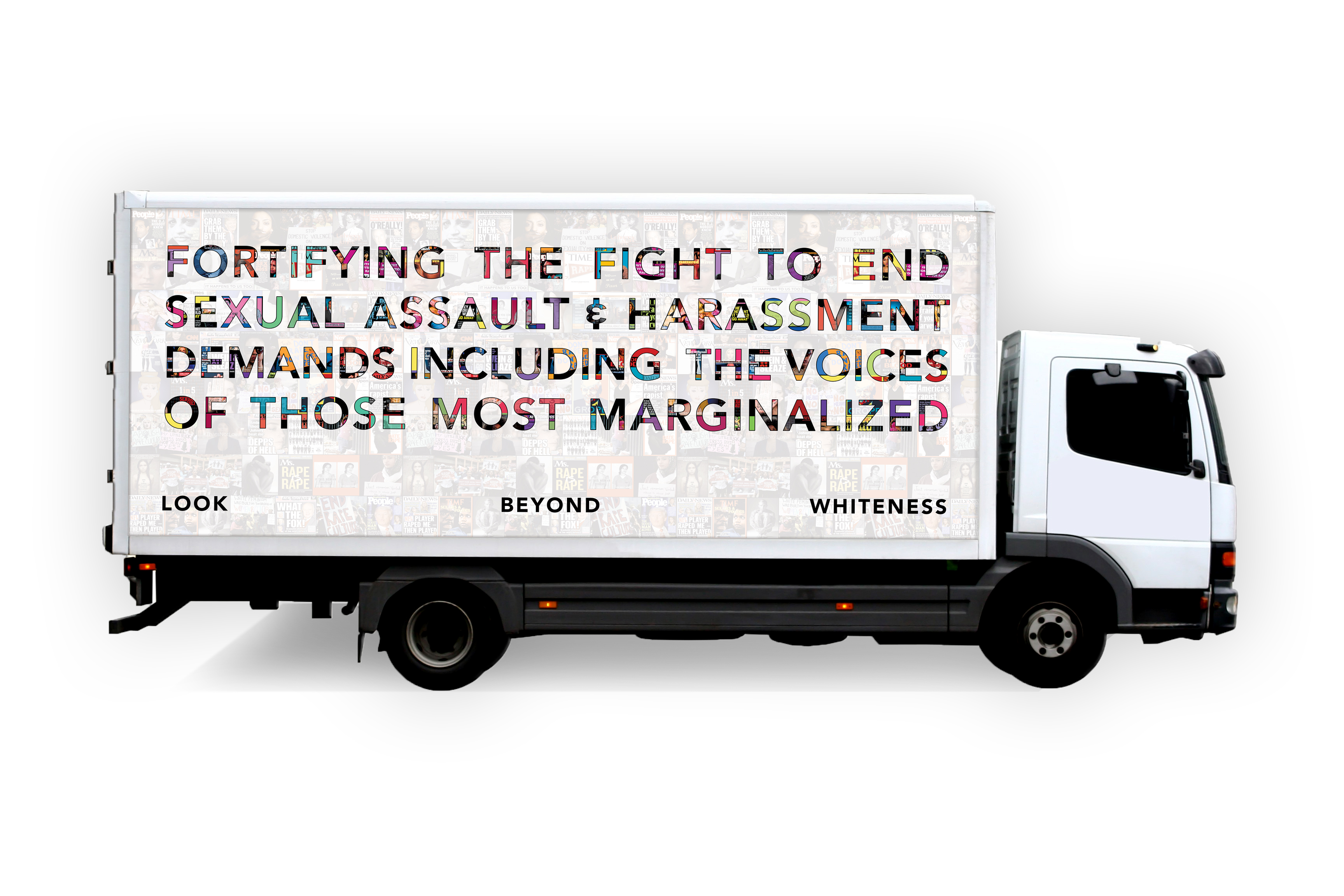 Women on the Move: mobile billboard by LOUDER THAN WORDS