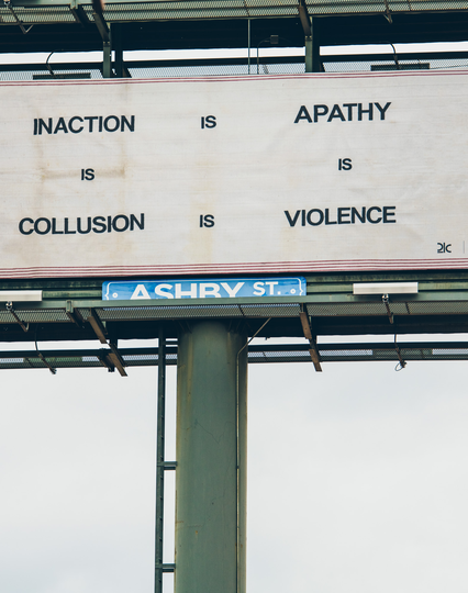 Inaction is Apathy by Zoë Buckman